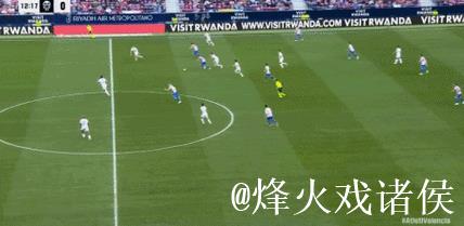 马竞2-1瓦伦西亚，科克破门，格列兹曼建功，瑟洛特进球被吹